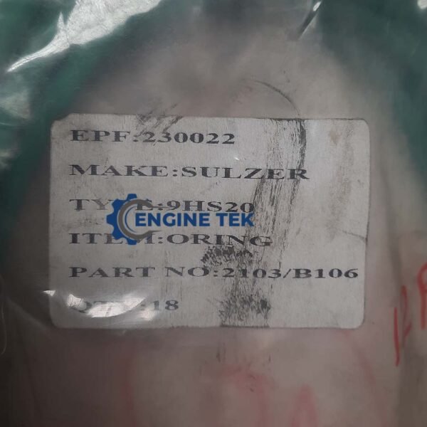 Sulzer S20 H O-ring (2103/B106) - Image 3