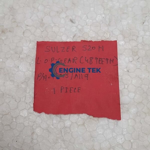 Sulzer S20 H Lube Oil Gear (7103/A119) - Image 3