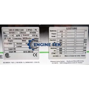 Leroy somer LSA 47.2VS2 C6/4 Alternator