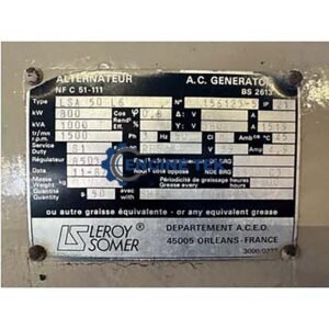Leroy somer LSA 50 L6 Alternator