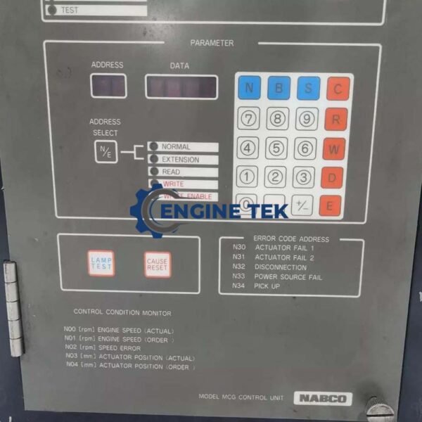 Nabco MG-800 MCG control unit governor system - Image 4