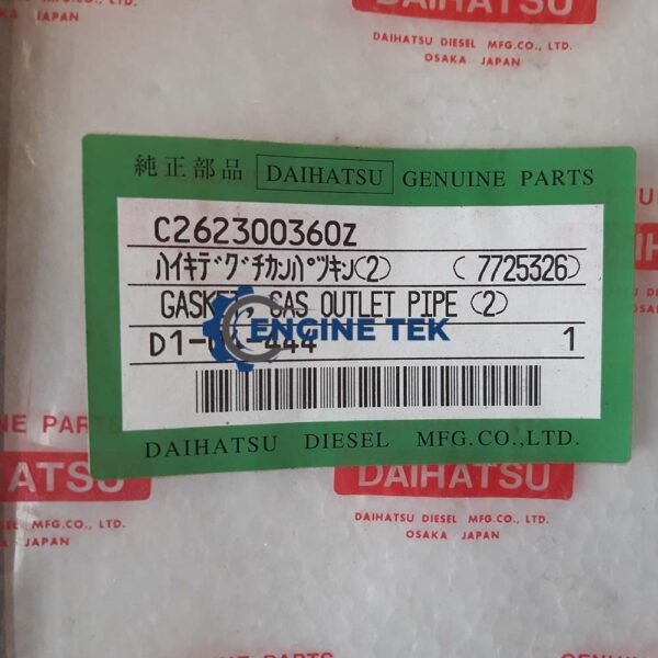 Daihatsu DL22 Gasket gas outlet pipe (C262300360Z) - Image 4