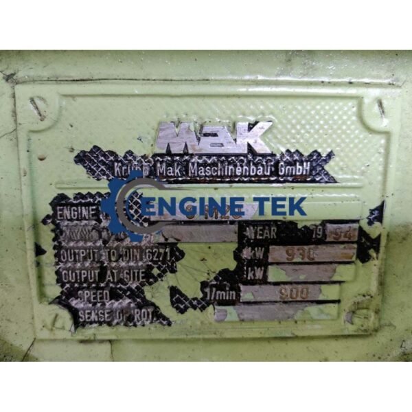 MAK 6M20 Diesel Engine