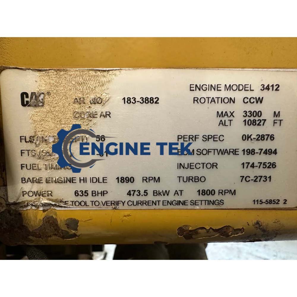 Caterpillar 3412 Diesel engine
