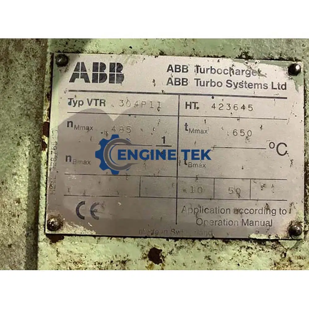 ABB VTR 304 P11 Turbocharger
