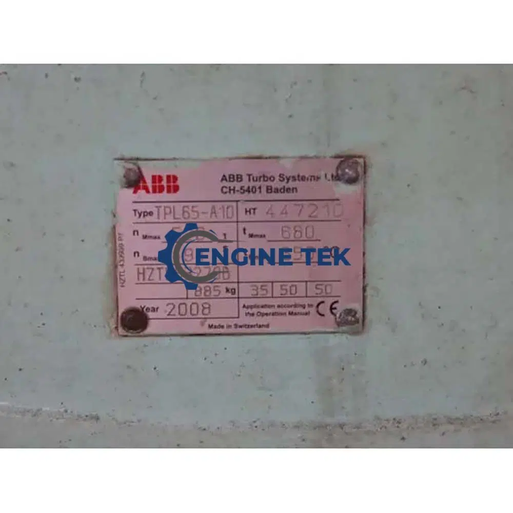 ABB TPL 65-A 10 Turbocharger