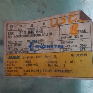 Mak 453C Lube oil pipe (1.8460-002)
