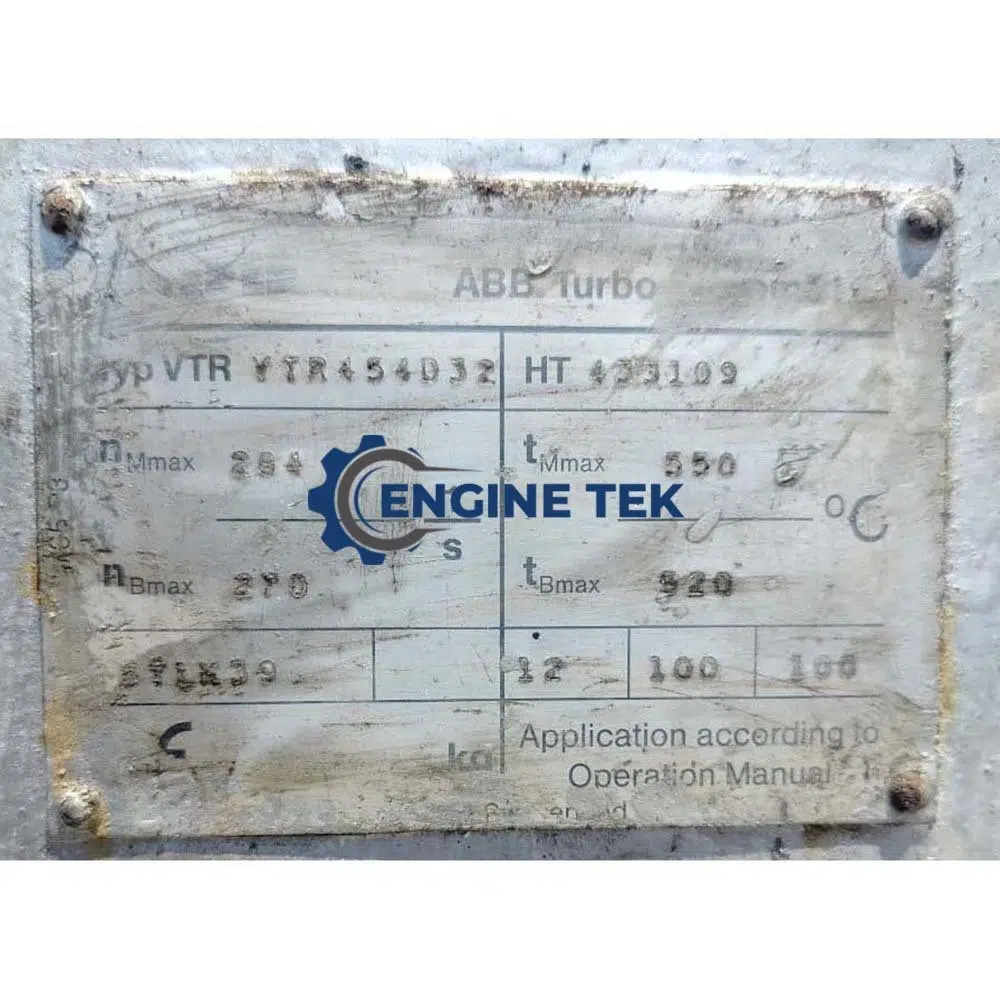 ABB VTR 454 D32 Turbocharger