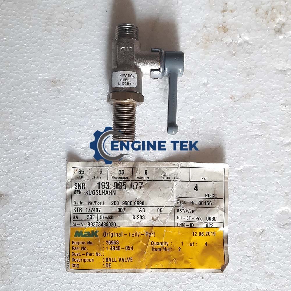 Mak 453C Ball valve (1.4840-054)