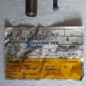 Mak 453C Ball valve (1.4840-054)