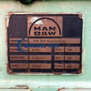 MAN B&W 9L28/32H Diesel engine