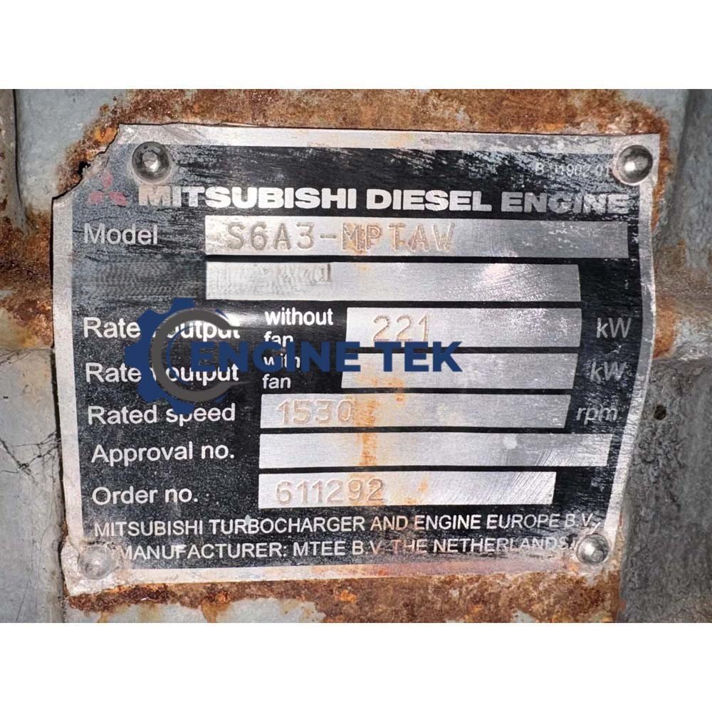 Mitsubishi S6A3-MPTAW Marine diesel engine