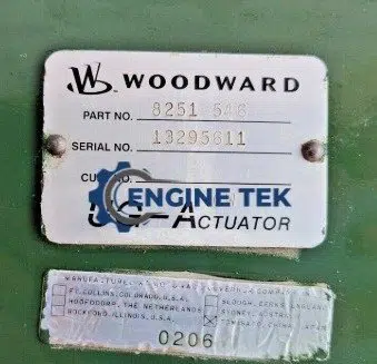 Woodward UG-A (8251-546) Actuator
